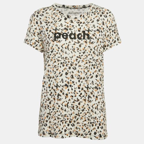 Leopard Print Linen Jersey Oversized T-Shirt L - Zadig & Voltaire - Modalova