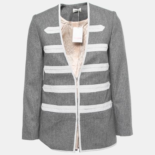 Striped Wool Blend Judo Style Ville Jacket S - Zadig & Voltaire - Modalova