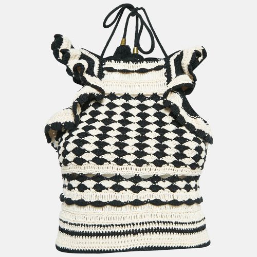 Black Crochet Knit Anneke Halter Neck Top S - Zimmermann - Modalova