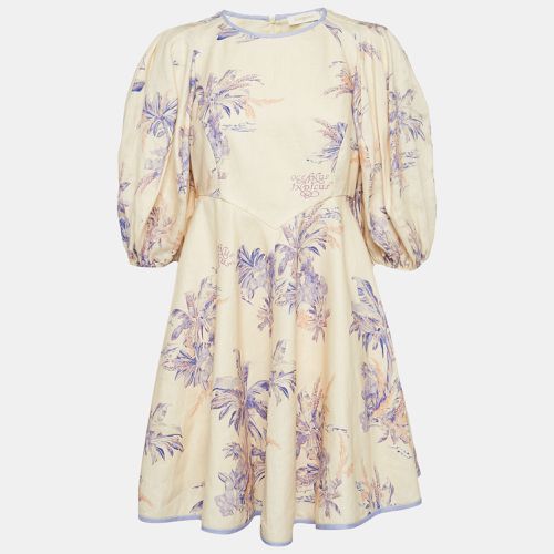 Floral Print Linen Day Mini Dress L - Zimmermann - Modalova