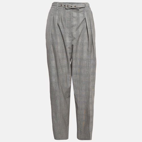 Patterned Wool Belted Trousers XL - Zimmermann - Modalova