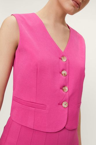 Womens Tailored Cropped Single Breasted Suit Vest - - 4 - Nasty Gal - Modalova
