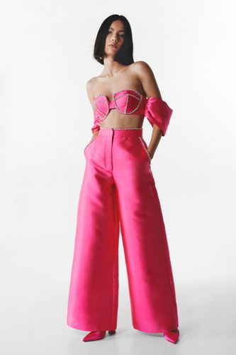 V Shaped Waist Flared Disco Trousers