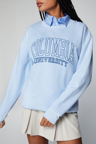 Womens Columbia Oversized Graphic Sweatshirt - - S - Nasty Gal - Modalova