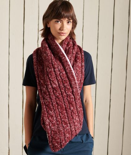 Damen Tweed-schlauchschal mit Zopfmuster - Größe: One Größe - Superdry - Modalova