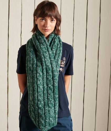 Damen Tweed-schlauchschal mit Zopfmuster - Größe: One Größe - Superdry - Modalova