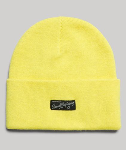 Women's Essential Logo Beanie Yellow / Highlight - Size: 1SIZE - Superdry - Modalova