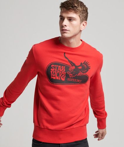 Herren Psych Rock Sweatshirt mit Rundhalsausschnitt - Größe: XL - Superdry - Modalova