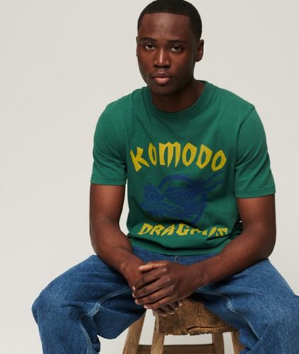 Herren und x Komodo Classic Dragon T-shirt Mit Grafikdruck, Größe: S - Größe: S - Superdry - Modalova