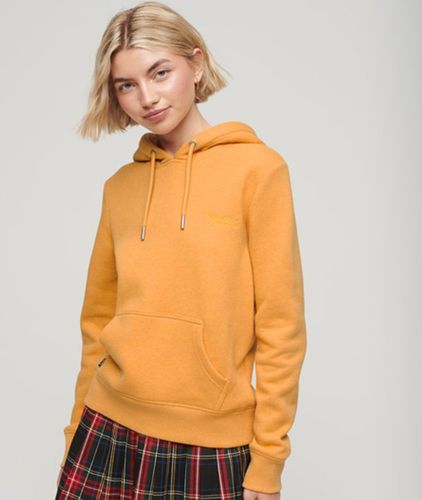 Women's Essential Logo Hoodie Yellow / Ochre Yellow Marl - Size: 10 - Superdry - Modalova
