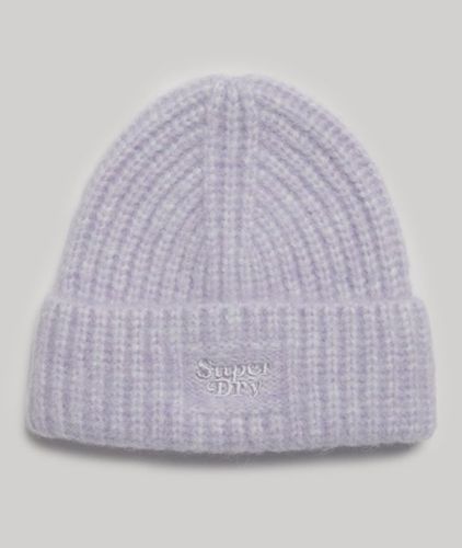 Women's Rib Knit Beanie Hat / Heather - Size: 1SIZE - Superdry - Modalova