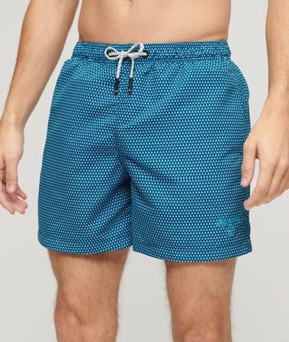 Men's Printed 15-inch Recycled Swim Shorts / Geo Print - Size: Xxl - Superdry - Modalova