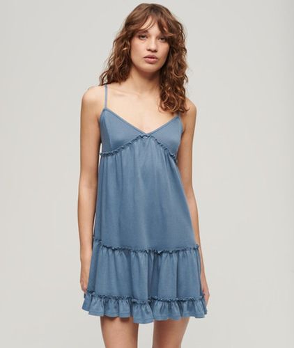 Damen Gestuftes Mini-Trägerkleid aus Jersey, Größe: 42 - Superdry - Modalova