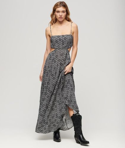 Damen Maxikleid mit Transparentem Rückenausschnitt - Größe: 42 - Superdry - Modalova