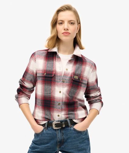 Damen Flanellhemd mit Holzfällerkaros - Größe: 36 - Superdry - Modalova