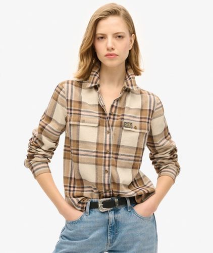 Damen Flanellhemd mit Holzfällerkaros - Größe: 38 - Superdry - Modalova