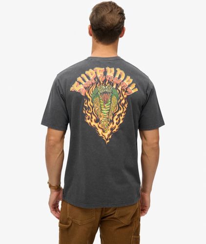 Herren Lockeres T-shirt mit Biker Rock Grafikprint - Größe: M - Superdry - Modalova