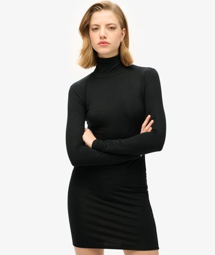 Damen Langärmeliges, Hochgeschlossenes Minikleid - Größe: 44 - Superdry - Modalova