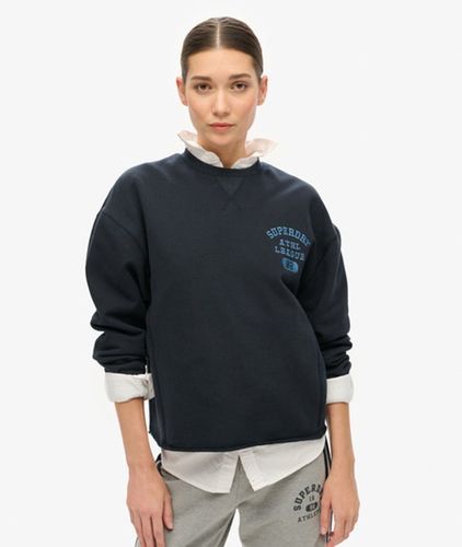 Damen Lässiges, Verkürztes Athletic Essentials Rundhals-sweatshirt - Größe: 38 - Superdry - Modalova