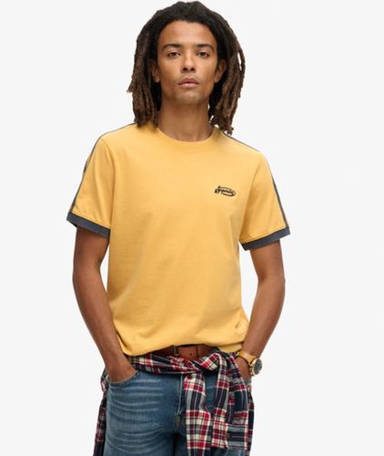 Men's Essential Logo Retro Striped T-shirt Yellow / Winter Gold - Size: Xxxl - Superdry - Modalova