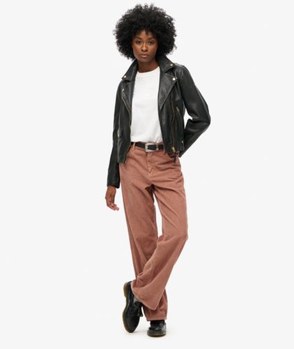 Damen Cordhose mit Mittlerer Leibhöhe und Weitem Beinschnitt - Größe: 28/32 - Superdry - Modalova