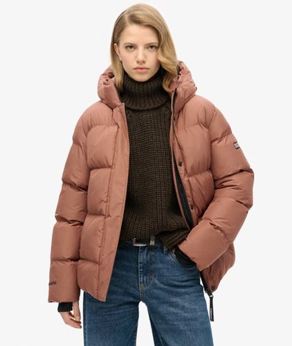 Damen Gefütterte Sportliche Steppjacke mit Kapuze - Größe: 42 - Superdry - Modalova