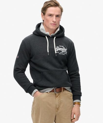 Herren Klassisches Vintage Hoodie mit Grafiklogo - Größe: L - Superdry - Modalova