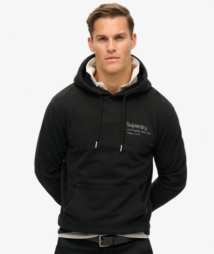 Herren Core Logo City Hoodie mit Lockerer Passform - Größe: S - Superdry - Modalova