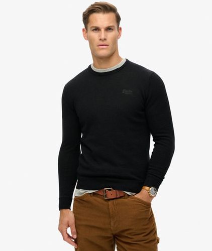 Herren Essential Schmal Geschnittener Rundhalspullover - Größe: M - Superdry - Modalova