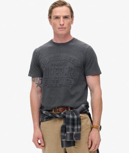 Herren T-shirt mit Geprägter Logo-grafik - Größe: M - Superdry - Modalova