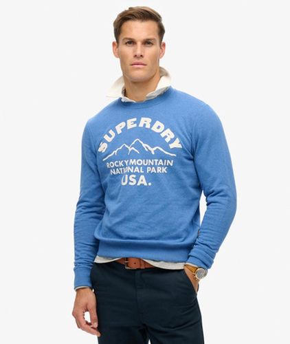 Men's Outdoors Graphic Crew Neck Sweatshirt, , Size: S - Superdry - Modalova
