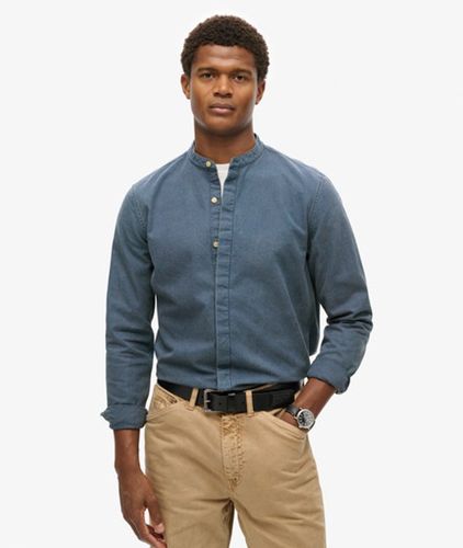 Herren The Merchant Store - Grandad-hemd in Indigoblau - Größe: S - Superdry - Modalova
