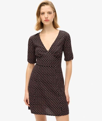 Damen Kurzärmeliges Mini-t-shirt-kleid mit Print / - Größe: 36 - Superdry - Modalova