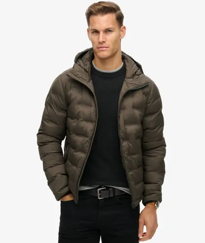 Men's Hooded Quilted Puffer Coat / After Dark - Size: Xxl - Superdry - Modalova
