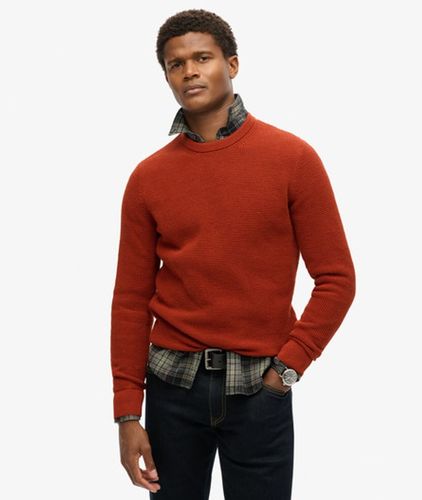 Herren Strukturierter Strickpullover mit Rundhalsausschnitt - Größe: L - Superdry - Modalova