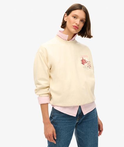 Damen Lässiges Suika Sweatshirt mit Stickerei - Größe: 40 - Superdry - Modalova