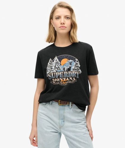 Damen Lässiges Travel Souvenir T-shirt - Größe: 34 - Superdry - Modalova