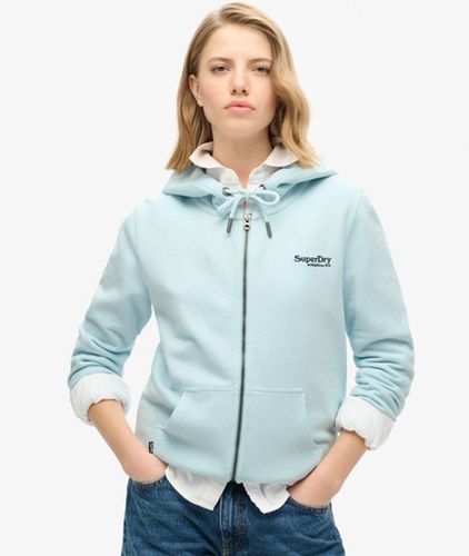 Damen Leicht Aufgeraute Essential Logo Kapuzenjacke - Größe: 40 - Superdry - Modalova