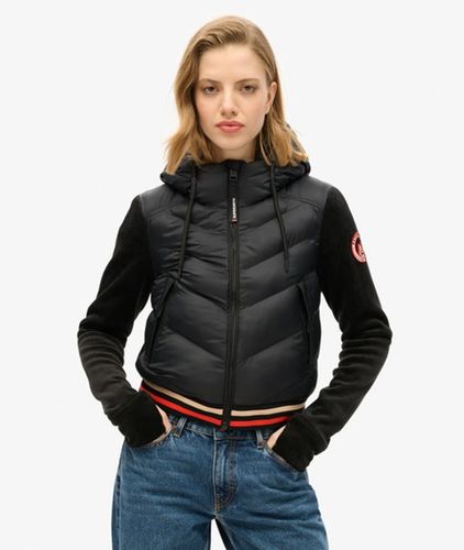 Damen Storm Fuji Hybrid Bomberjacke mit Kapuze - Größe: 38 - Superdry - Modalova