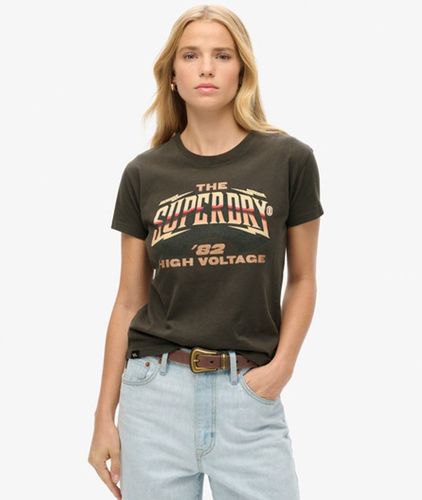 Damen 70s Rock Band T-shirt mit Flügelärmeln - Größe: 36 - Superdry - Modalova