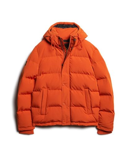 Men's Everest Short Hooded Puffer Jacket / Pureed Pumpkin - Size: S - Superdry - Modalova