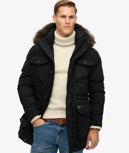 Herren Chinook Parka mit Kunstfellbesatz - Größe: L - Superdry - Modalova