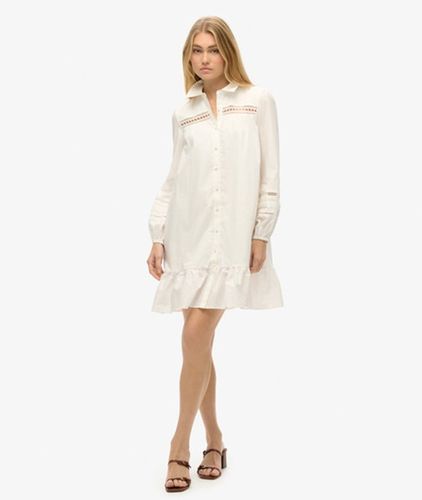 Damen Hemdkleid Spitzendetails, Größe: 44 - Größe: 44 - Superdry - Modalova