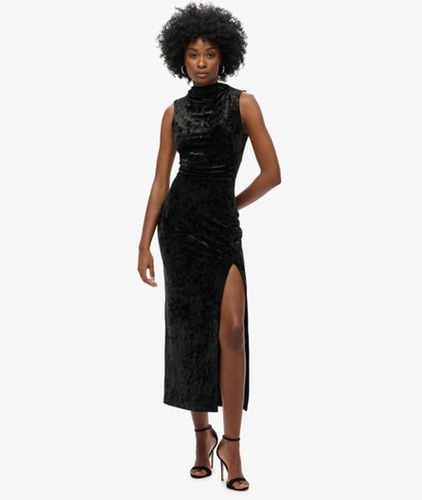 Damen Maxikleid aus Samt - Größe: 38 - Superdry - Modalova