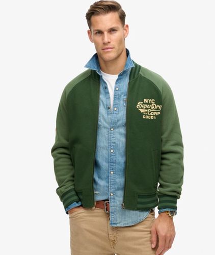 Men's College Bomberjacke aus Jersey mit Grafik - Größe: S - Superdry - Modalova