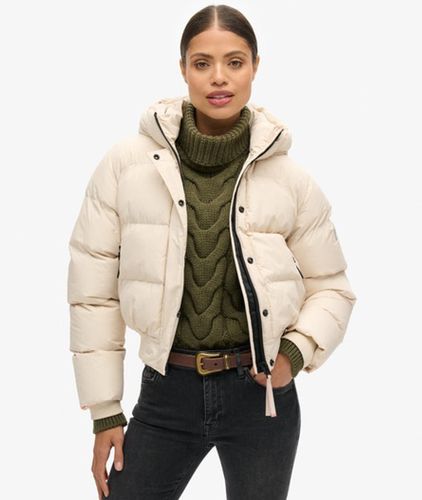 Damen Sportliche Stepp-bomberjacke mit Kapuze - Größe: 42 - Superdry - Modalova