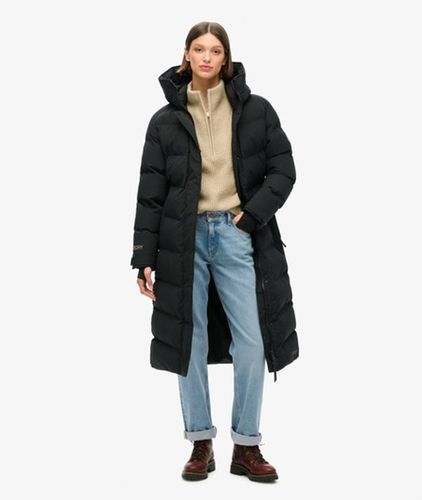 Damen Langer City Steppmantel mit Chevronstreifen, Größe: 44 - Superdry - Modalova