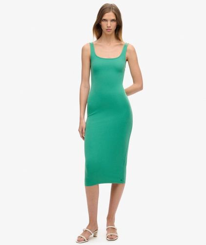 Damen Jersey-midikleid mit Eckigem Ausschnitt, Größe: 36 - Größe: 36 - Superdry - Modalova