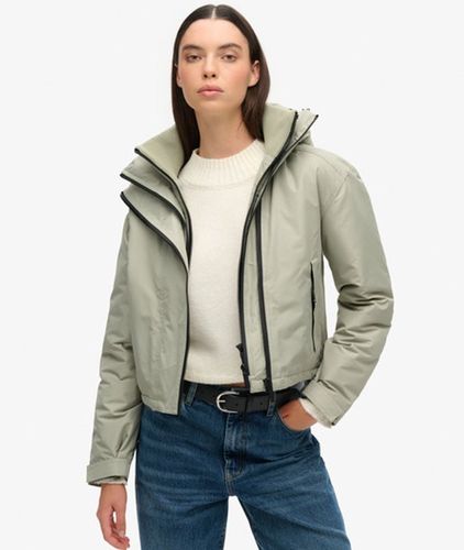 Damen Windbreaker mit Kapuze und Stickerei - Größe: 42 - Superdry - Modalova