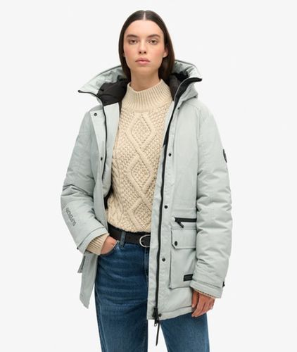 Women's City Padded Parka Coat / Puritan Grey - Size: 6 - Superdry - Modalova